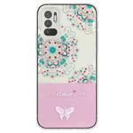 For Xiaomi Redmi Note 10 5G / Poco M3 Pro 5G Bronzing Butterfly Flower TPU Phone Case(Peacock Flower)
