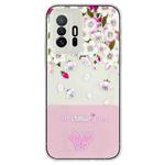 For Xiaomi Mi 11T / 11T Pro Bronzing Butterfly Flower TPU Phone Case(Peach Blossoms)