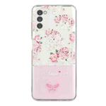 For Motorola Moto G42 Bronzing Butterfly Flower TPU Phone Case(Peony)