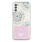 For Motorola Moto G42 Bronzing Butterfly Flower TPU Phone Case(Peacock Flower)