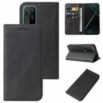 For OPPO K7x Magnetic Closure Leather Phone Case(Black)