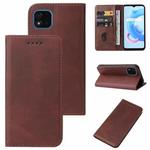 For Realme C11 2021 Magnetic Closure Leather Phone Case(Brown)