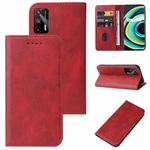 For Realme GT 5G / GT Neo2T / Q3 Pro 5G Magnetic Closure Leather Phone Case(Red)