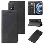 For Realme Q3 5G/ V13 5G / Q3i 5G / 8 5G / Narzo 30 5G  Magnetic Closure Leather Phone Case(Black)