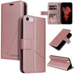 GQUTROBE Right Angle Leather Phone Case For iPhone 6 Plus / 6s Plus(Rose Gold)