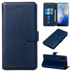For Galaxy S20 Classic Calf Texture Magnetic Attraction Horizontal Flip Leather Case with Stand & Card Slots & Wallet Function(Blue)