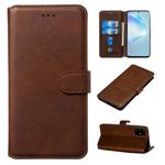 For Galaxy S20+ Classic Calf Texture Magnetic Attraction Horizontal Flip Leather Case with Stand & Card Slots & Wallet Function(Brown)