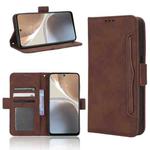 For Motorola Moto G32 Skin Feel Calf Texture Card Slots Leather Phone Case(Brown)