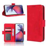 For Motorola Moto S30 Pro 5G Skin Feel Calf Texture Card Slots Leather Phone Case(Red)