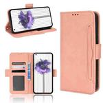 For Nothing Phone 1 Skin Feel Calf Texture Card Slots Leather Phone Case(Pink)