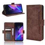 For TCL 30 XL Skin Feel Calf Texture Card Slots Leather Phone Case(Brown)