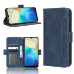 For vivo Y02s Skin Feel Calf Texture Card Slots Leather Phone Case(Blue)