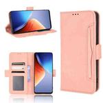 For Tecno Camon 19 Pro Skin Feel Calf Texture Card Slots Leather Phone Case(Pink)