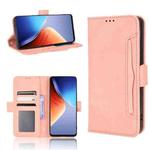 For Tecno Camon 19 Skin Feel Calf Texture Card Slots Leather Phone Case(Pink)