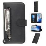 For Galaxy S20 Fashion Calf Texture Zipper Horizontal Flip Leather Case with Stand & Card Slots & Wallet Function(Black)