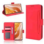 For ZTE Axon 40 Pro Skin Feel Calf Texture Card Slots Leather Phone Case(Red)