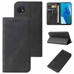 For OPPO A16K Magnetic Closure Leather Phone Case(Black)