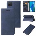 For OPPO A16K Magnetic Closure Leather Phone Case(Blue)