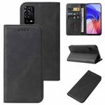 For OPPO A55 Magnetic Closure Leather Phone Case(Black)