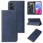 For OPPO A96 4G / A36 4G / A76 4G / K10 4G / Realme 9i  Magnetic Closure Leather Phone Case(Blue)