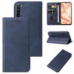 For OPPO Find X2 Lite Magnetic Closure Leather Phone Case(Blue)