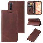 For OPPO Find X2 Lite Magnetic Closure Leather Phone Case(Brown)