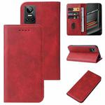 For Realme GT Neo3 Magnetic Closure Leather Phone Case(Red)