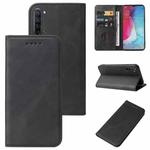 For OPPO Reno3 5G Magnetic Closure Leather Phone Case(Black)