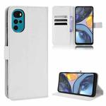 For Motorola Moto E32s / G22 Diamond Texture Leather Phone Case(White)