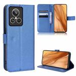 For Realme GT2 Explorer Master Diamond Texture Leather Phone Case(Blue)