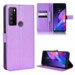For TCL 30 XL Diamond Texture Leather Phone Case(Purple)