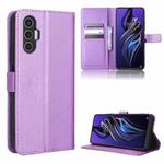 For Tecno Pova 3 Diamond Texture Leather Phone Case(Purple)