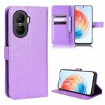 For Honor X40i Diamond Texture Leather Phone Case(Purple)