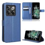 For OnePlus 10T 5G / Ace Pro 5G Diamond Texture Leather Phone Case(Blue)