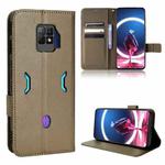 For ZTE Nubia Red Magic 7S Pro Diamond Texture Leather Phone Case(Brown)