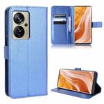 For ZTE Axon 40 Pro Diamond Texture Leather Phone Case(Blue)