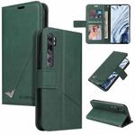 For Xiaomi Mi Note 10 GQUTROBE Right Angle Leather Phone Case(Green)