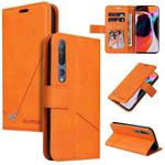 For Xiaomi Mi 10 5G GQUTROBE Right Angle Leather Phone Case(Orange)