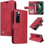 For Xiaomi Mi 10 Ultra GQUTROBE Right Angle Leather Phone Case(Red)