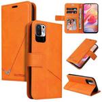 For Xiaomi Redmi Note 10 5G GQUTROBE Right Angle Leather Phone Case(Orange)