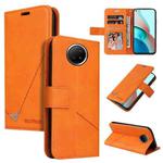 For Xiaomi Redmi Note 9 5G GQUTROBE Right Angle Leather Phone Case(Orange)