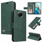 For Xiaomi Redmi Note 9 5G GQUTROBE Right Angle Leather Phone Case(Green)