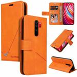 For Xiaomi Redmi Note 8 Pro GQUTROBE Right Angle Leather Phone Case(Orange)