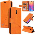For Xiaomi Redmi 8A GQUTROBE Right Angle Leather Phone Case(Orange)