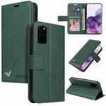 For Huawei P40 GQUTROBE Right Angle Leather Phone Case(Green)