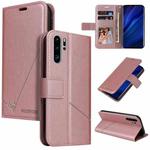 For Huawei P30 Pro GQUTROBE Right Angle Leather Phone Case(Rose Gold)