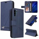 For Huawei P30 Pro GQUTROBE Right Angle Leather Phone Case(Blue)