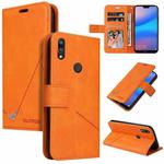 For Huawei P20 Lite GQUTROBE Right Angle Leather Phone Case(Orange)