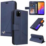 For Huawei Y5p / Honor 9S GQUTROBE Right Angle Leather Phone Case(Blue)