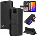 For Huawei Y5p / Honor 9S GQUTROBE Right Angle Leather Phone Case(Black)